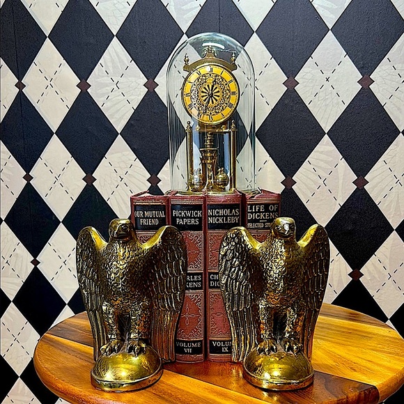 Vintage USA Solid Brass Bookends Soaring Eagle – Pair – 6+ lbs - Picture 12 of 16